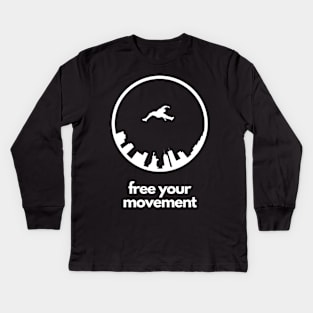 Free Your Movement Parkour Kids Long Sleeve T-Shirt